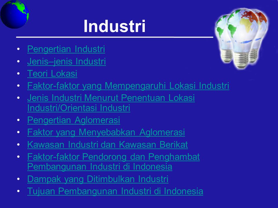 Penjelasan Teori Lokasi Optimum Dan Aglomerasi Industri