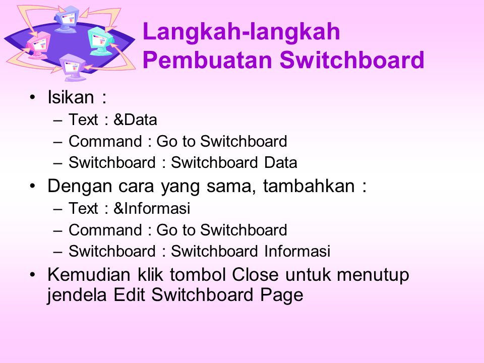 Langkah-langkah Pembuatan Switchboard