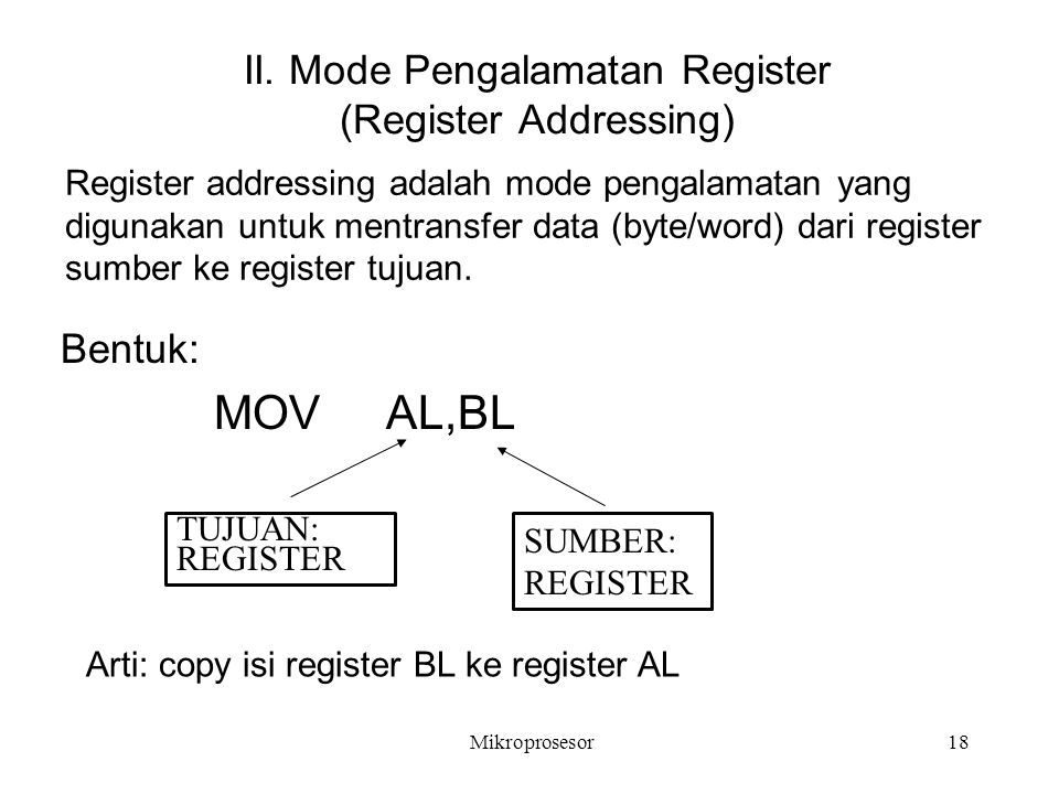 Register addressing. Регистр al. Registration address