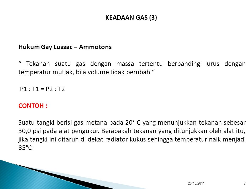 Hukum Gay Lussac – Ammotons