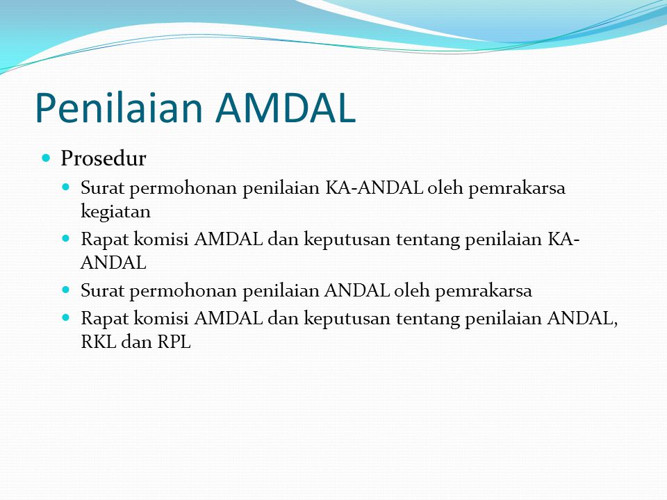 Penilaian AMDAL Prosedur
