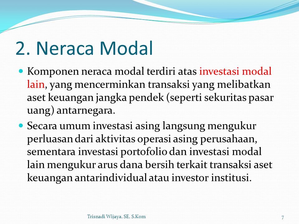 2. Neraca Modal