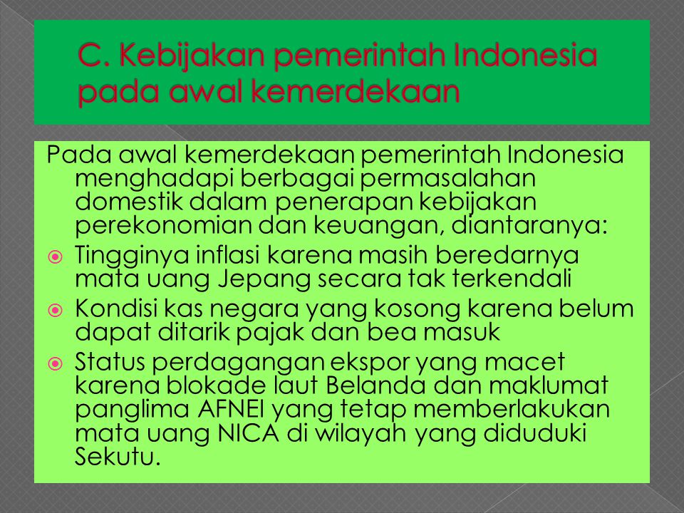 Pada awal kemerdekaan provinsi di indonesia berjumlah