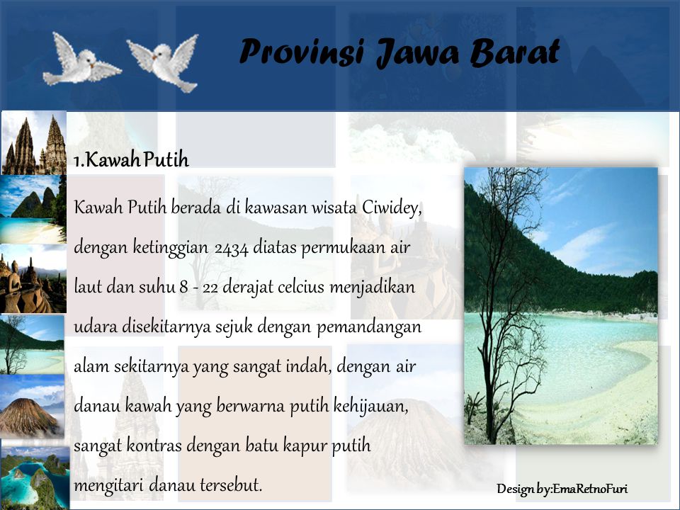Provinsi Jawa Barat 1.Kawah Putih