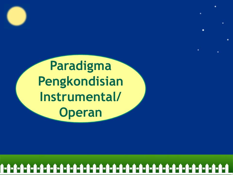 Paradigma Pengkondisian Instrumental/Operan