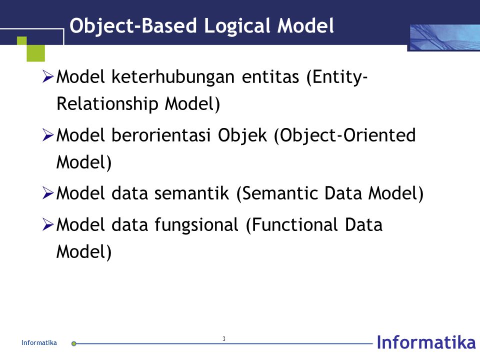 Object-Based Logical Model