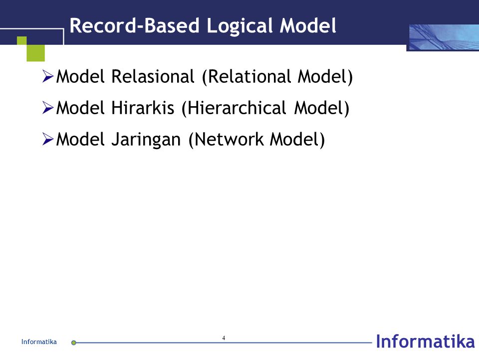 Record-Based Logical Model