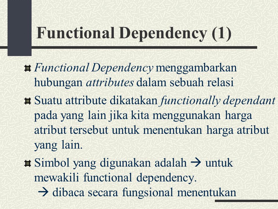 Functional Dependency (1)