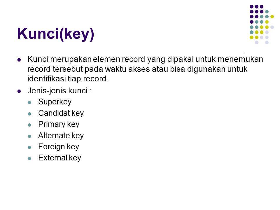 Kunci(key)