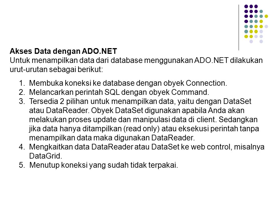 Akses Data dengan ADO.NET