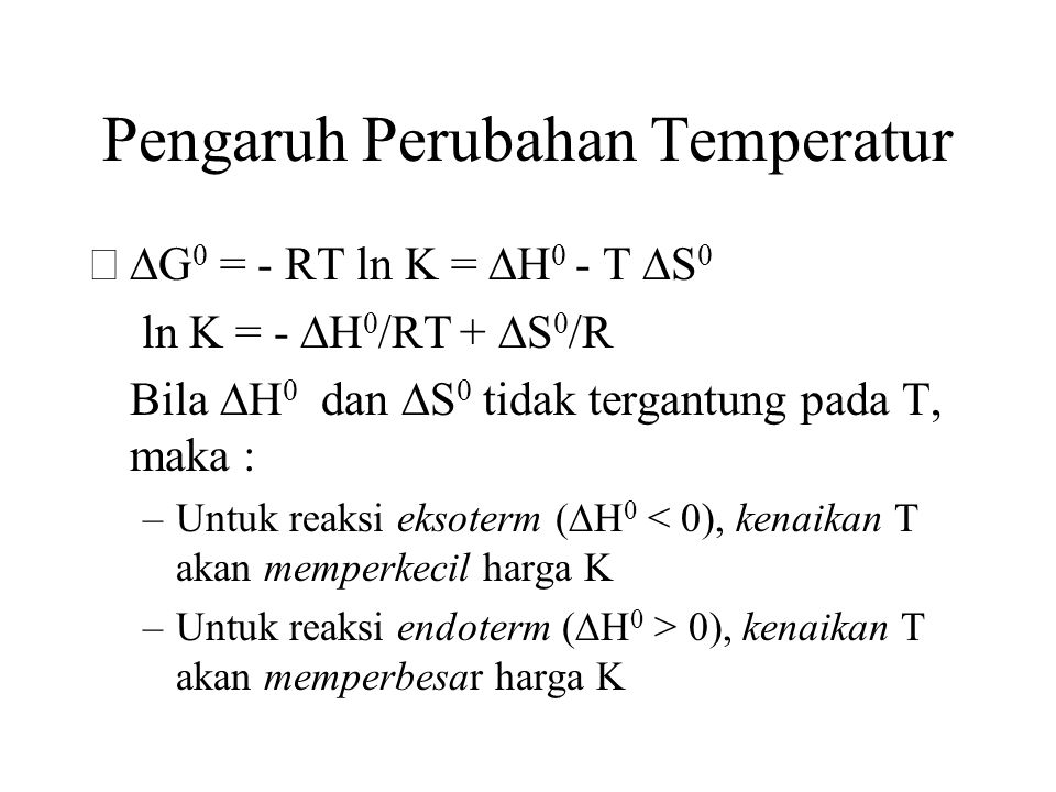 Pengaruh Perubahan Temperatur
