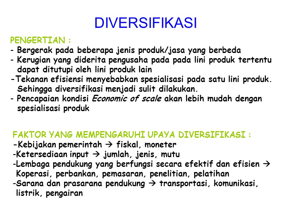 Apa Itu Diversifikasi – Studyhelp