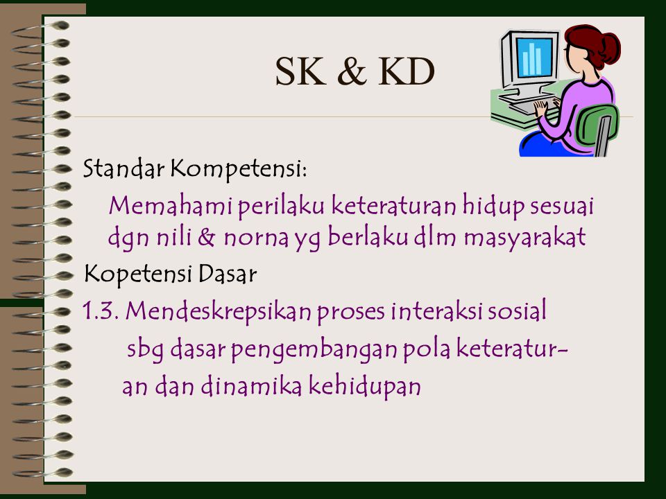 SK & KD Standar Kompetensi: