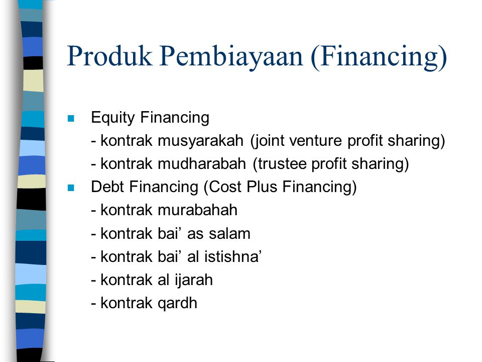Produk Pembiayaan (Financing)