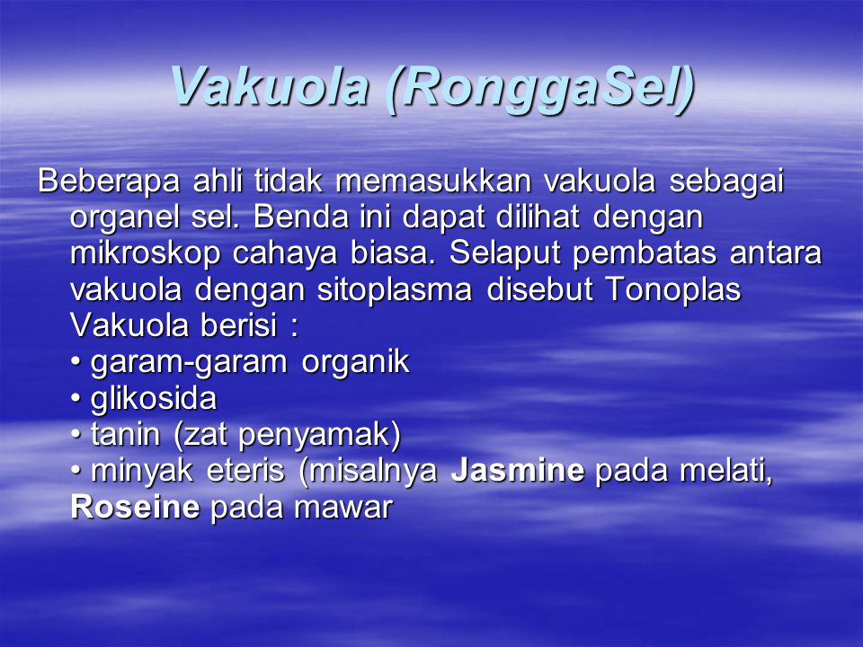Vakuola (RonggaSel)