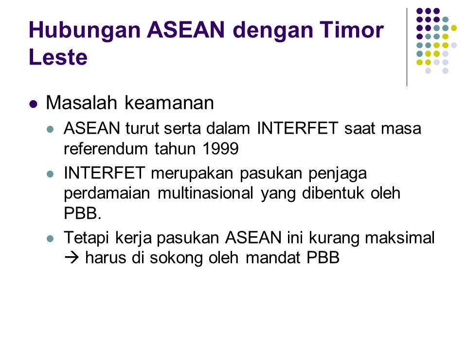 Hubungan ASEAN dengan Timor Leste
