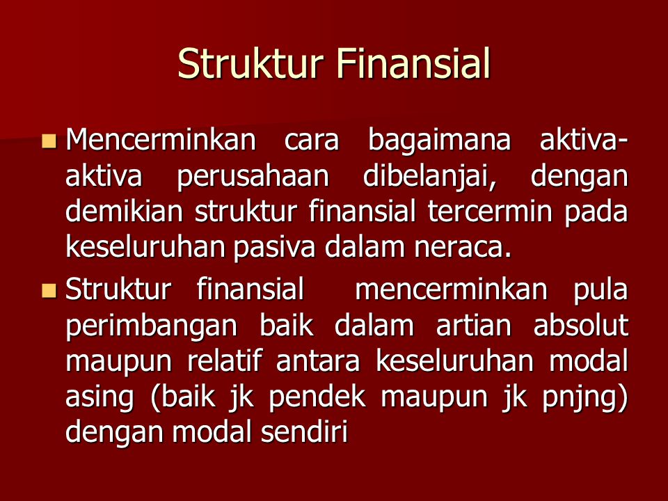 Struktur Finansial