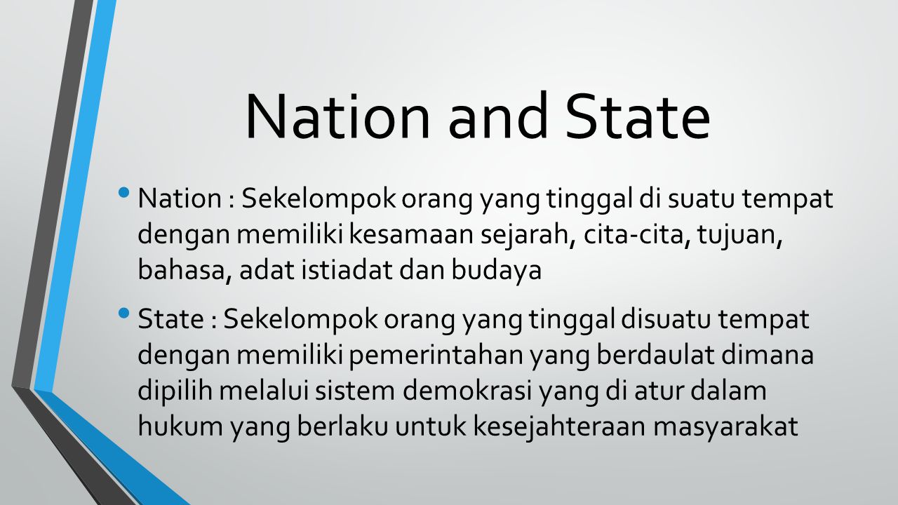 Nation and State