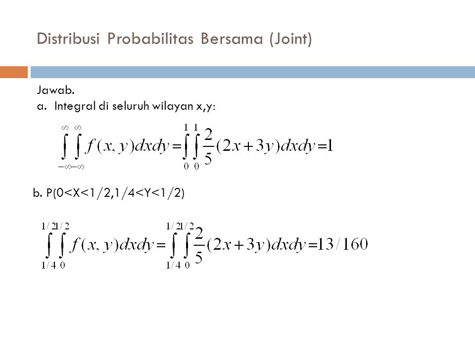 Distribusi Probabilitas Bersama (Joint)