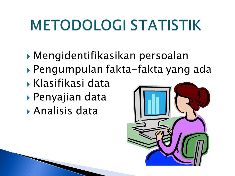 METODOLOGI STATISTIK Mengidentifikasikan persoalan