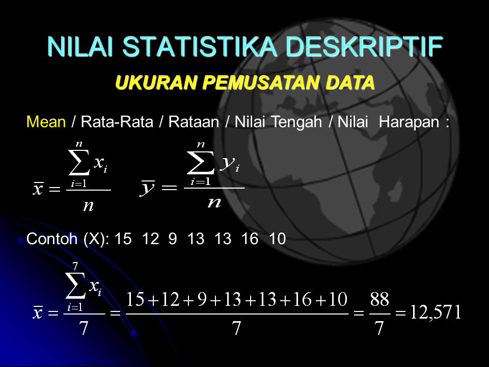 MATERI KULIAH STATISTIKA I - ppt download