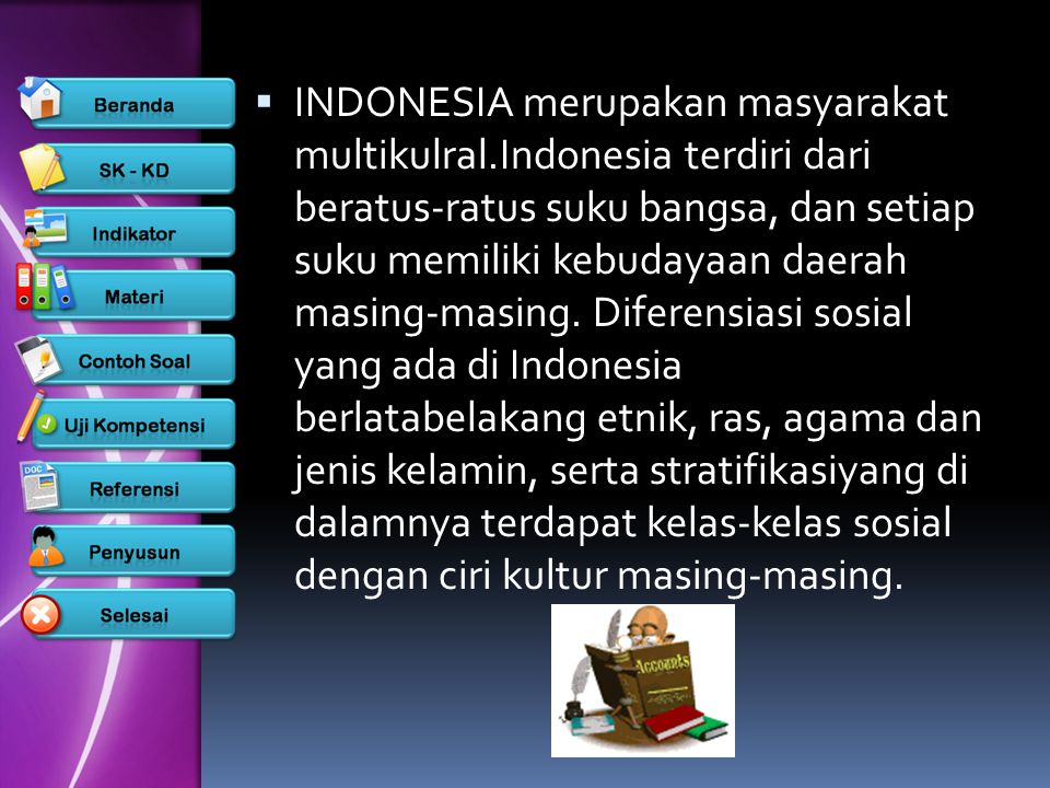 INDONESIA merupakan masyarakat multikulral