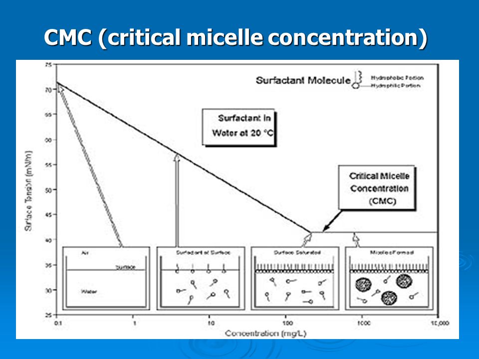 CMC (critical micelle concentration)