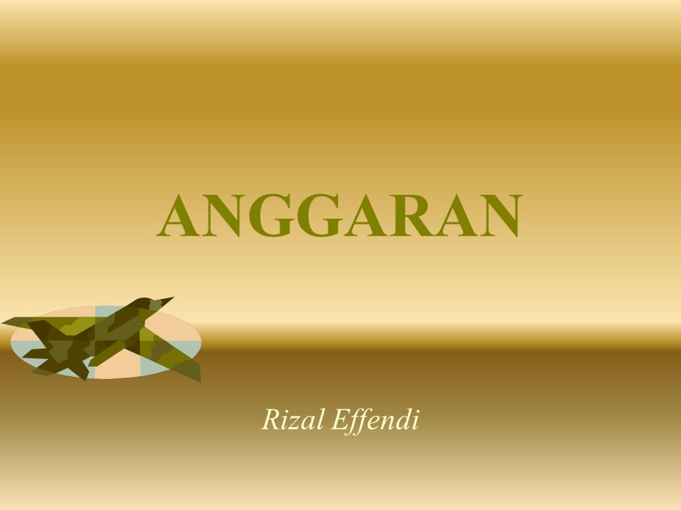 ANGGARAN Rizal Effendi