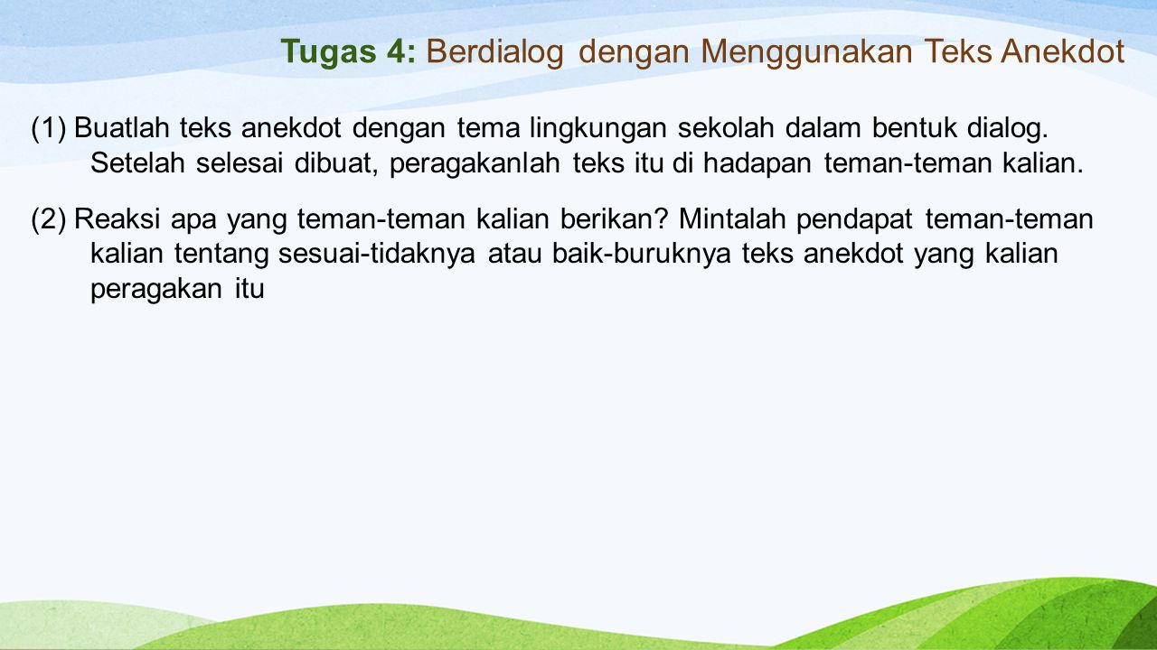 Contoh Teks Anekdot Tema Lingkungan Sekolah Berbagai Contoh