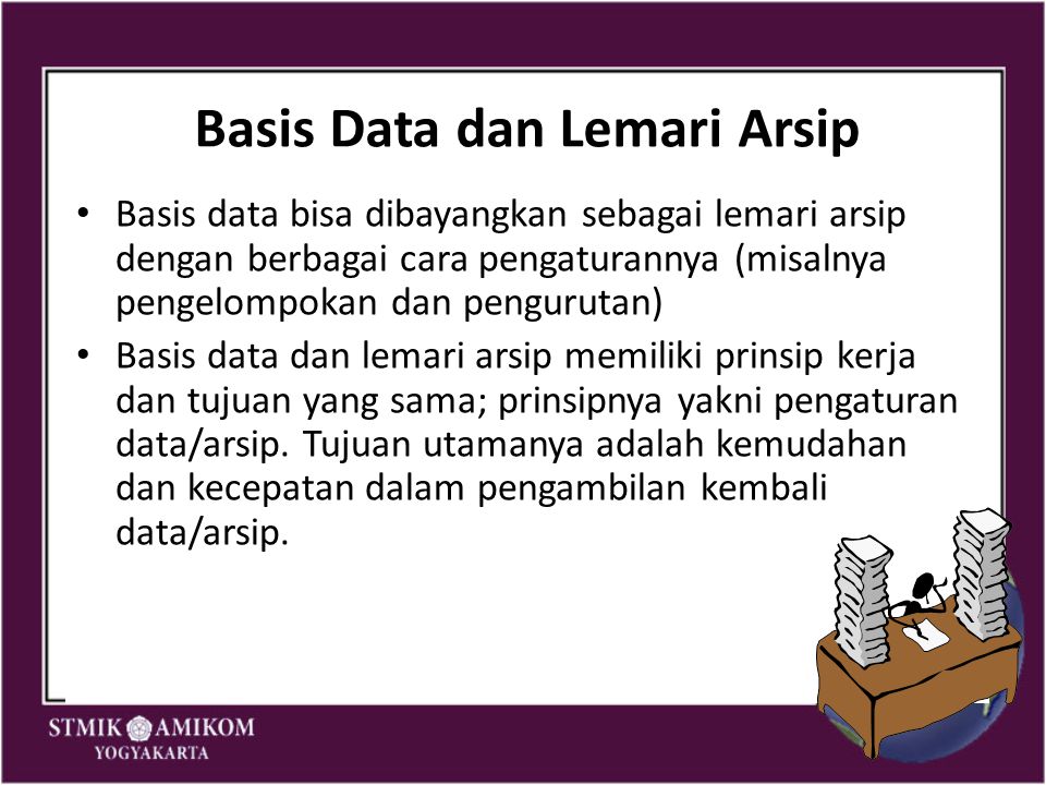 Basis Data dan Lemari Arsip