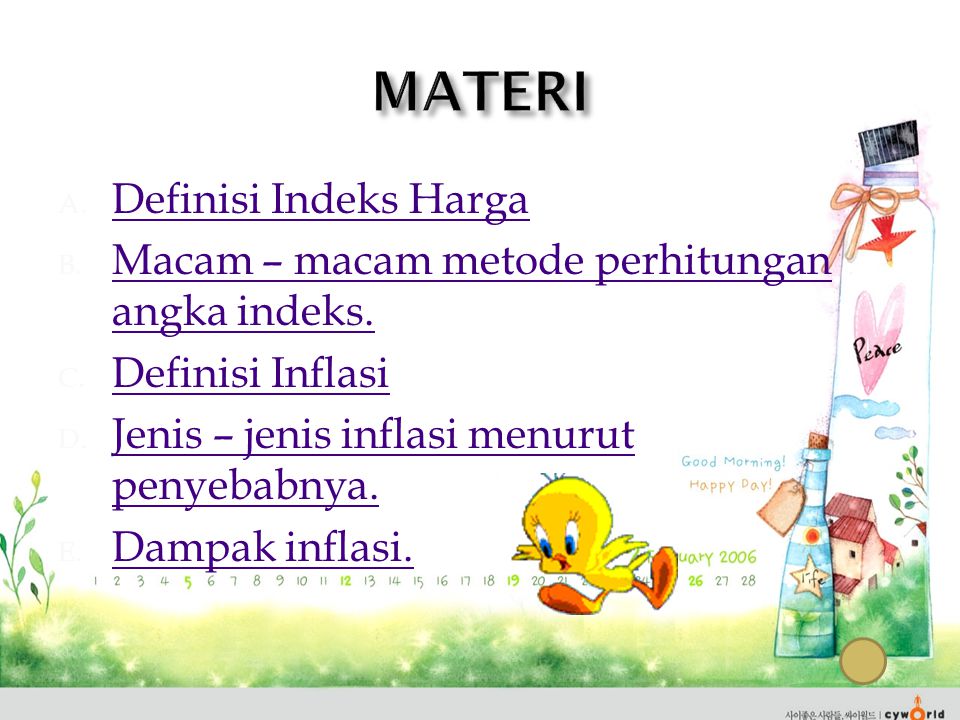 MATERI Definisi Indeks Harga