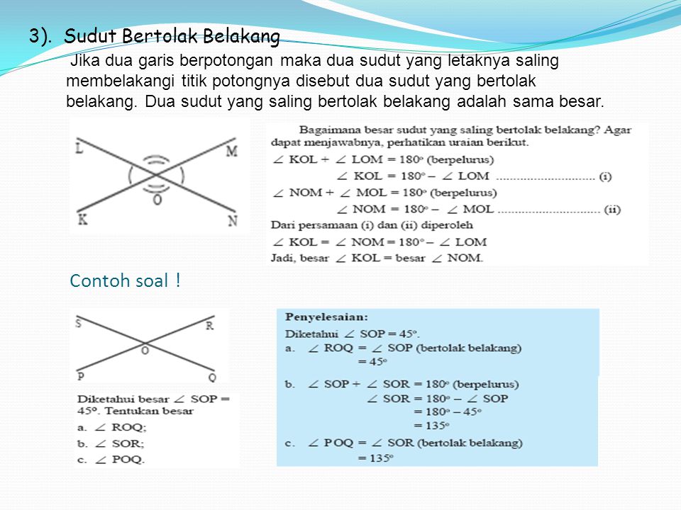 Soal Hubungan Antar Garis Kelas 4 Sd Semester 2 - Orbelajarsoal