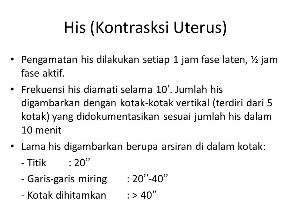 His (Kontrasksi Uterus)