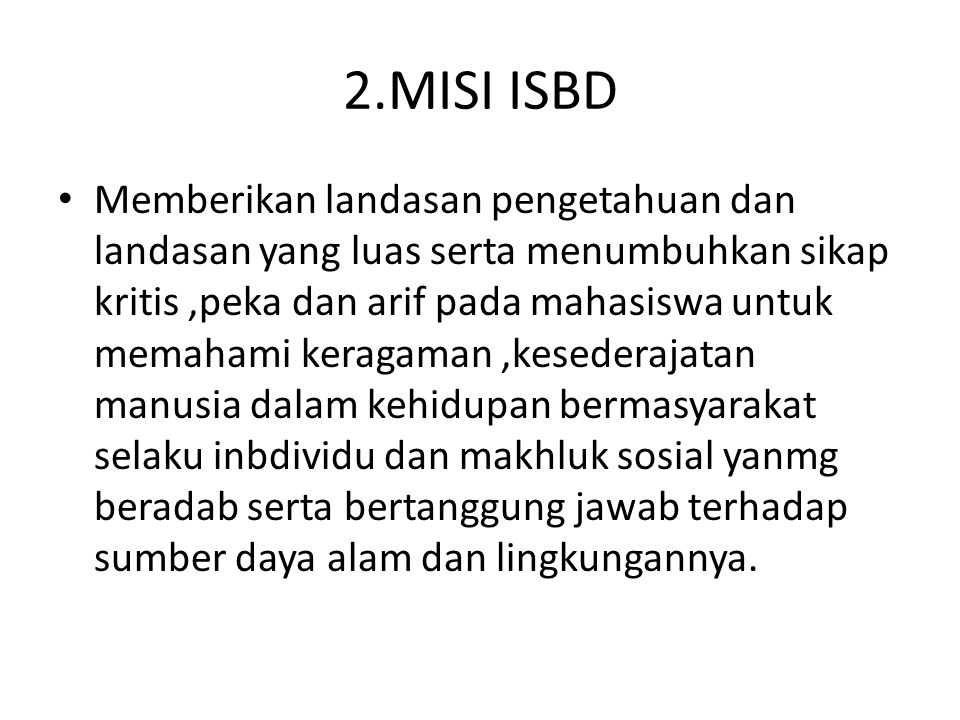 2.MISI ISBD