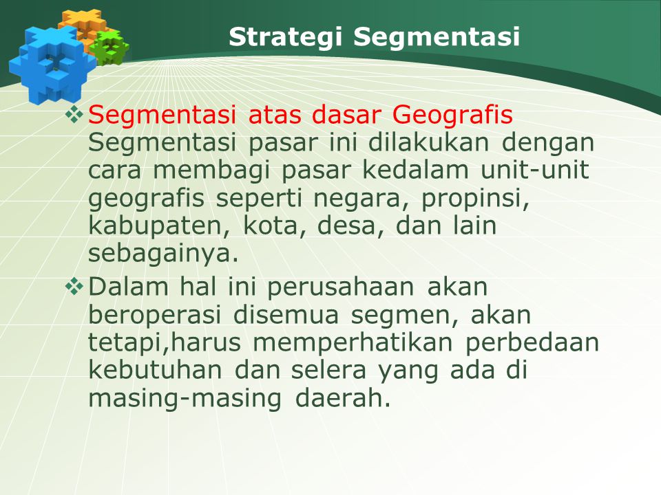 Strategi Segmentasi