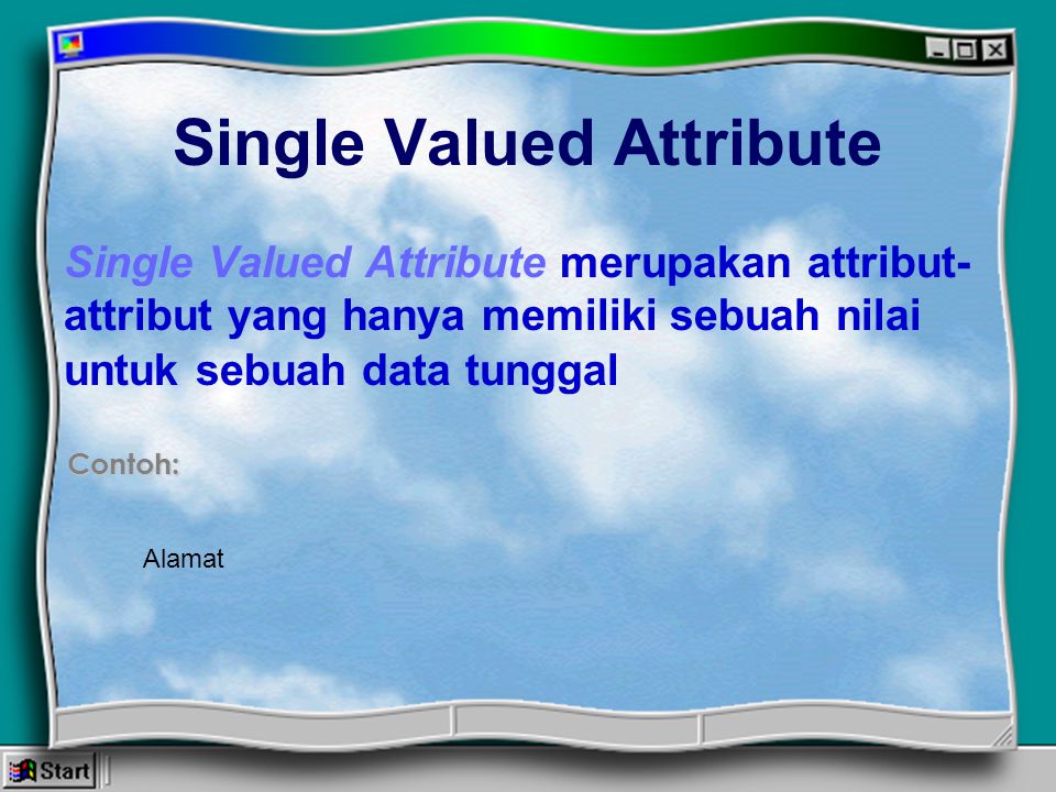 Single Valued Attribute