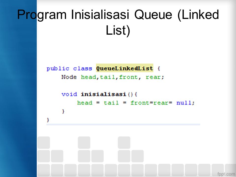 contoh program queue dengan linked list