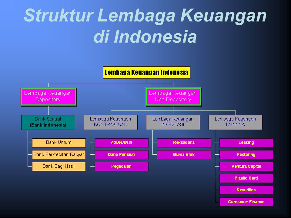 Struktur Lembaga Keuangan di Indonesia