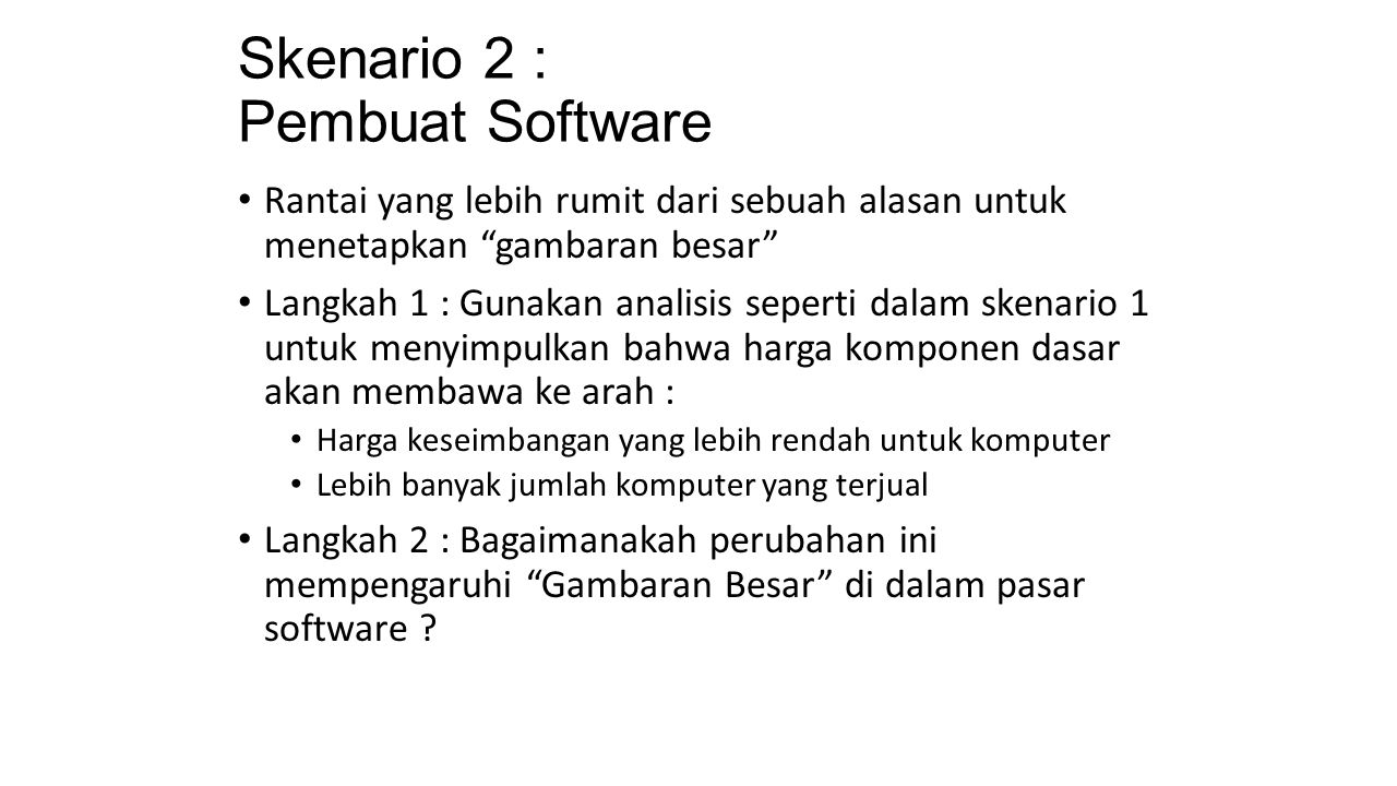 Skenario 2 : Pembuat Software