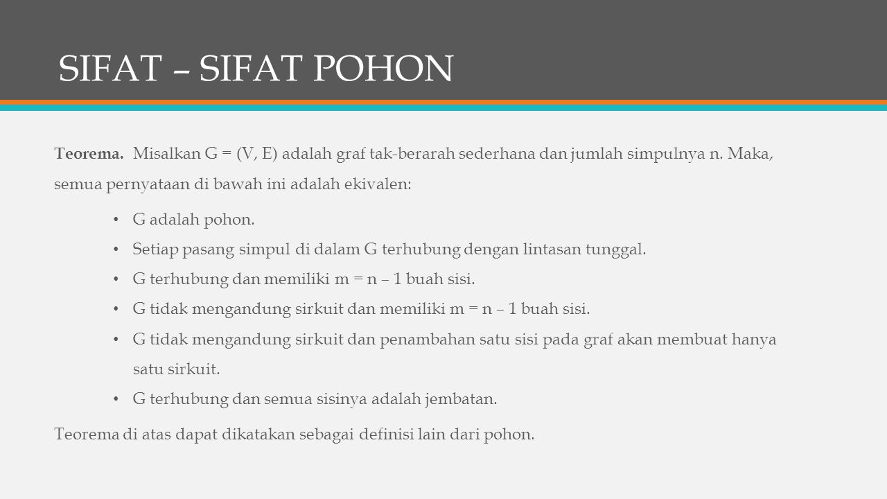 SIFAT – SIFAT POHON