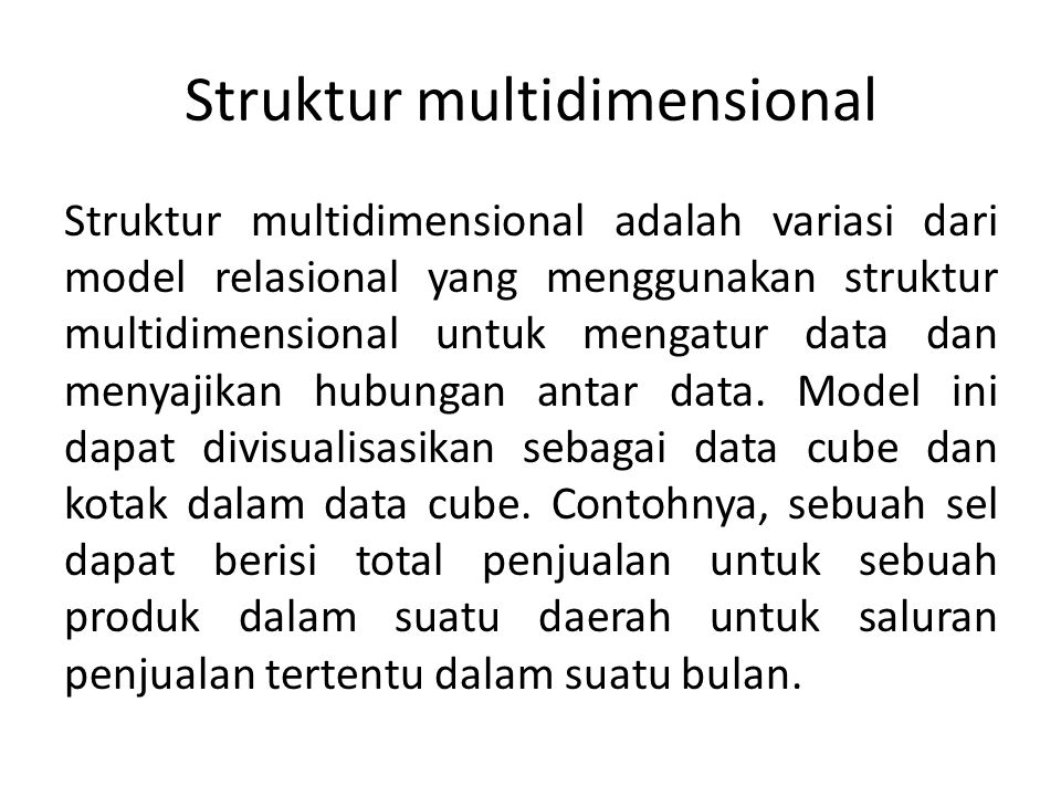 Struktur multidimensional