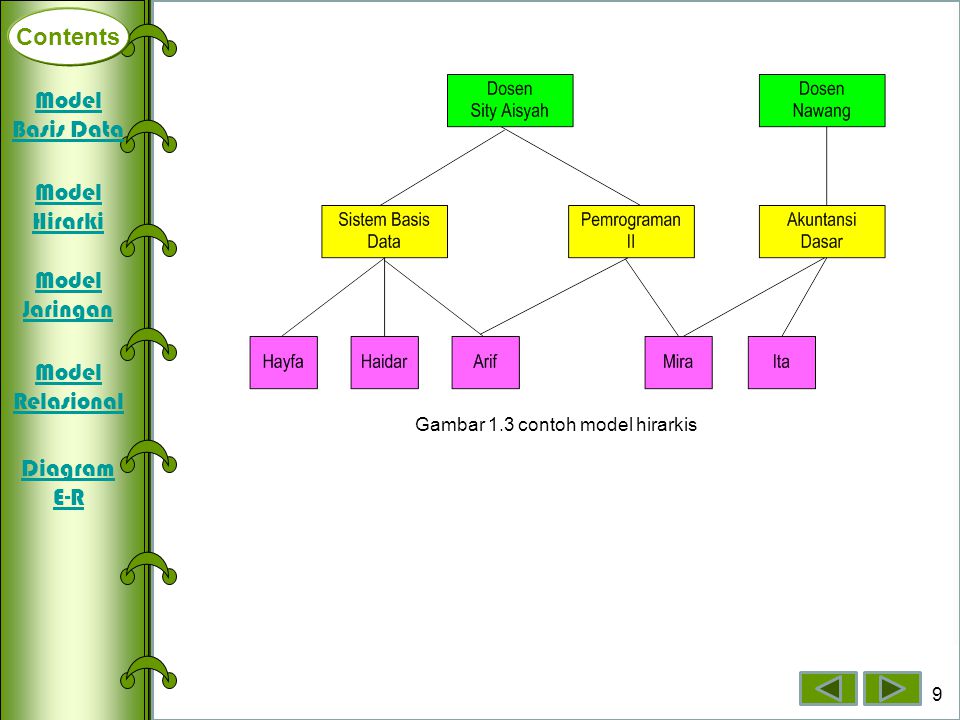 Gambar 1.3 contoh model hirarkis