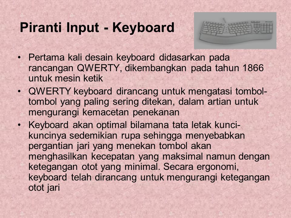 Piranti Input - Keyboard