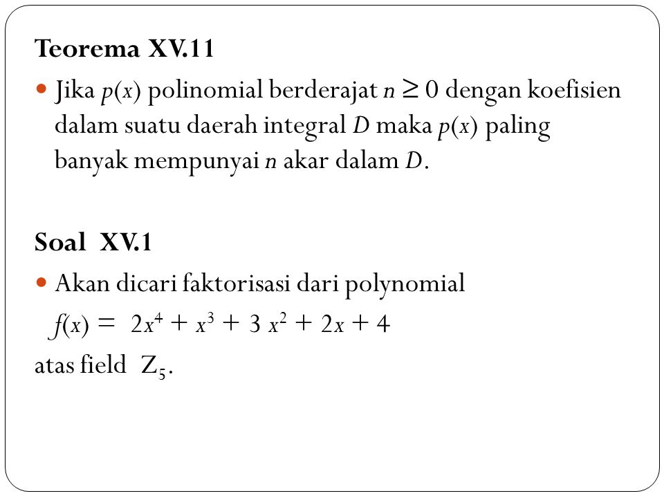 Teorema XV.11