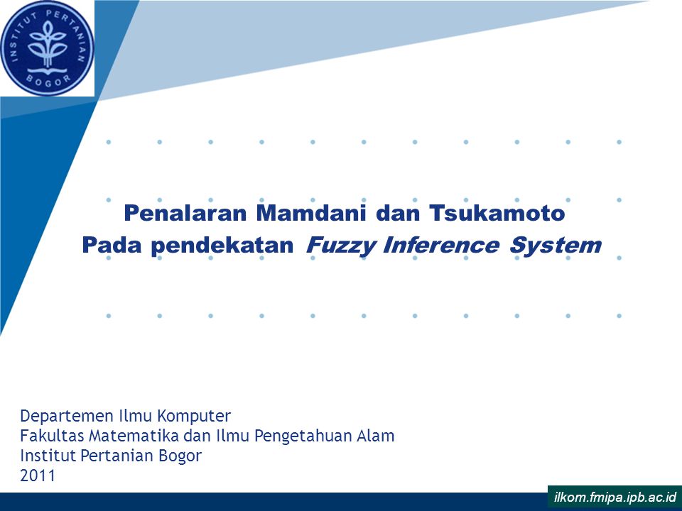 Penalaran Mamdani dan Tsukamoto Pada pendekatan Fuzzy Inference System