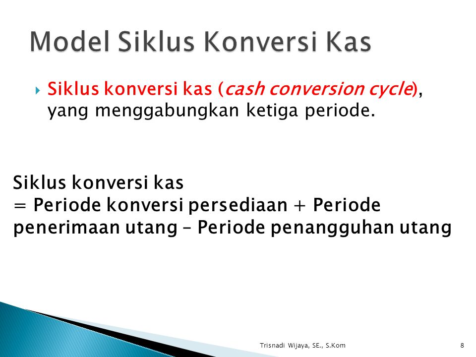 Model Siklus Konversi Kas