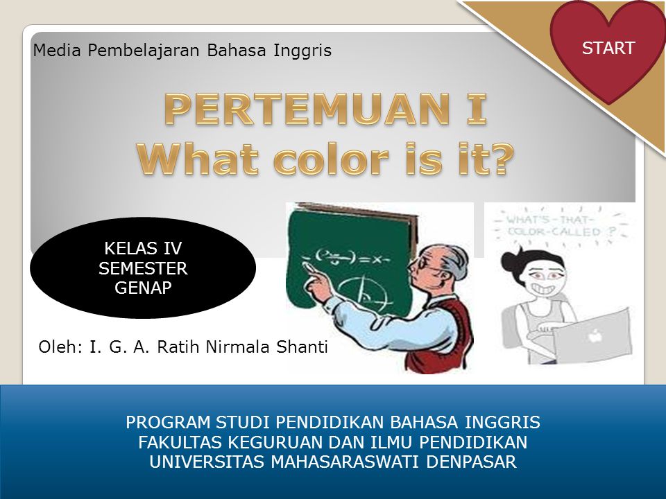 PERTEMUAN I What color is it