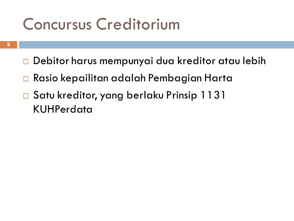 Concursus Creditorium