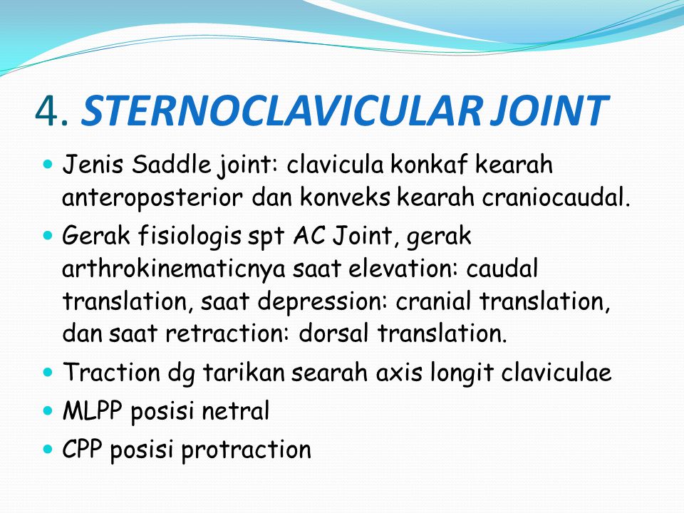 4. STERNOCLAVICULAR JOINT