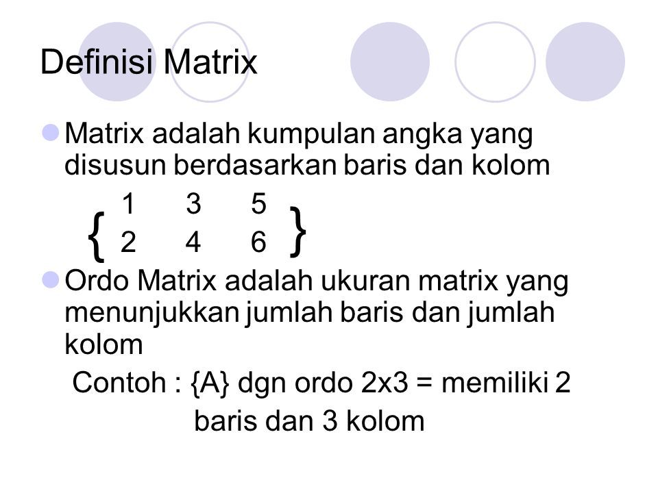 Matematika I Matrix Dan Determinan Ppt Download